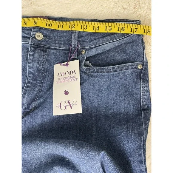 NWT Gloria Vanderbilt Amanda Original Slimming Jean Size 16 - Picture 8 of 10